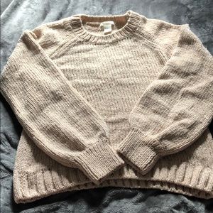 Rose gold sparkle sweater